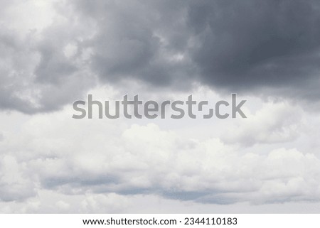 A gray sky with clouds