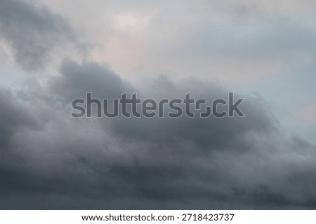 A gray sky with clouds