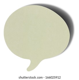 Gray speech bubbles sticky note of cartoon and comics over white background, with shadow