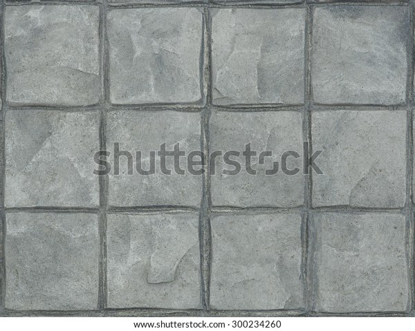 Gray Stamped Concrete Flooring Texture Natural Stock Photo