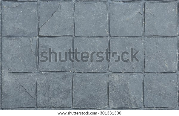 Gray Stamped Concrete Flooring Texture Natural Stock Photo