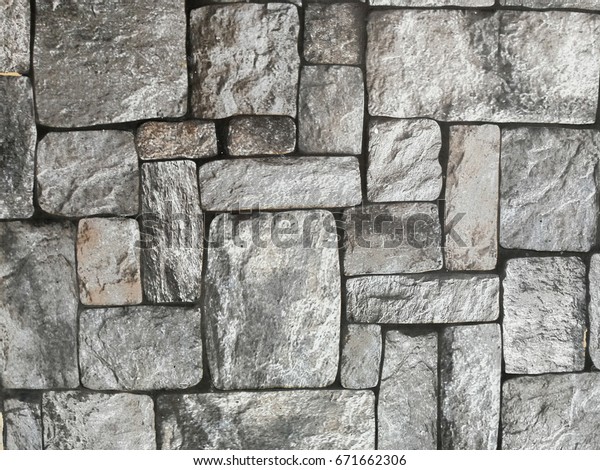 Gray Stone Block Texture Design Stock Photo Edit Now