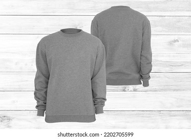 Gray Sweatshirt Mockup Unisex Sweatshirt - Shutterstock ID 2202705599