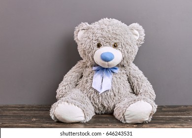 teddy bear in grey colour