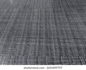 Gray Textured Carpet with Grid Pattern and Fabric Detailing