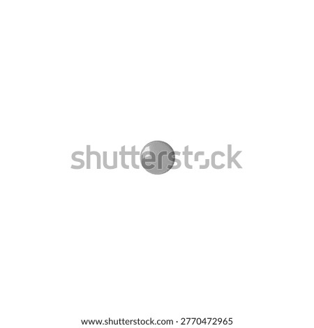 Gray Thumbtack, Flat Push Pin