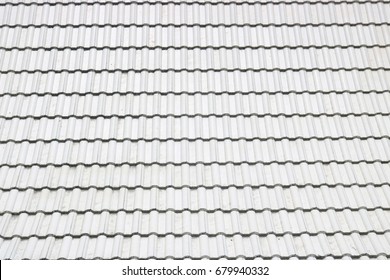 Gray tiles roof background.