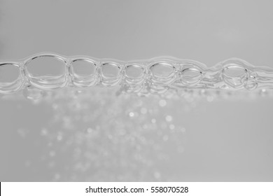 Gray tone of wave and bubbles - Shutterstock ID 558070528