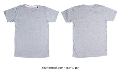 Gray Tshirt Template Ready For Your Own Graphics