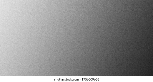 Gray Wallpaper Textured Background With Noise And Empty Space, White To Black Gradient Color, Monochrome, Poster And Postcard, Brochure, Website, Illustration