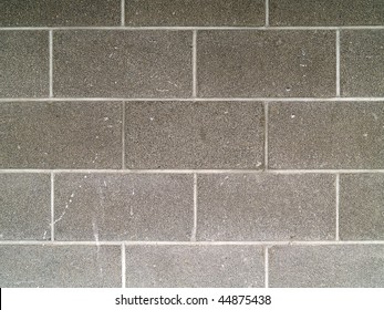 Gray And White Cinder Block Wall Background