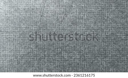 Gray woven wool silk yarn textile fabric with cloth pattern. Color structure of the ancient book. Classic Fiber dark canvas grey cardboard box Kashmir. Abstract comber With Linen Grey Material Canvas.