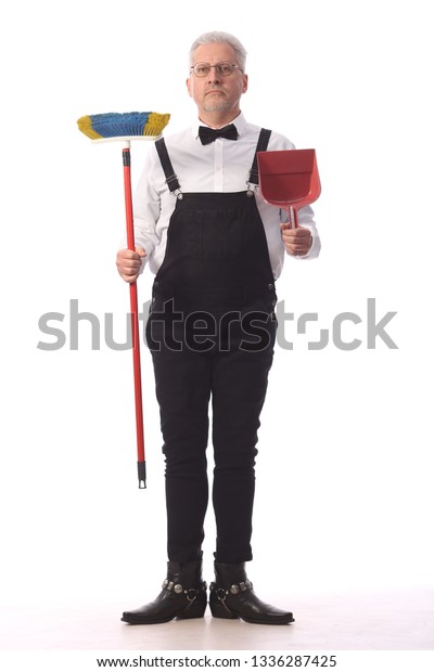 blue janitor jumpsuit