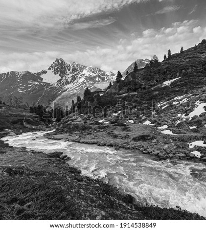 Similar – Image, Stock Photo mountain spring Mountain