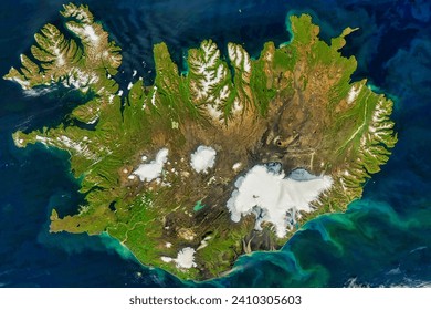 Grazing with Icelands Reindeer. While efforts to raise domesticated reindeer on the island failed, herds of wild reindeer prosper in East. Elements of this image furnished by NASA. - Powered by Shutterstock