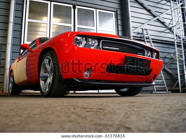 GRAZ-SEPTEMBER 11:A Dodge Challenger at\
American cars show -19th \