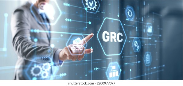 GRC Governance Risk and Compliance concept - Shutterstock ID 2200977097