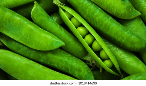 Grean peas as natural  food background