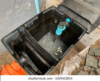 Grease Trap Behind The Coffee Shop