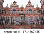 The Great Armoury impressive facade, a fine architectural example of the Renaissance movement in Gdańsk