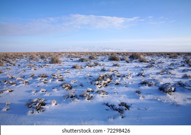 The Great Basin Desert In Western Utah In Winter.