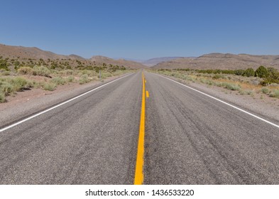 Great Basin Highway Near Caliente, Lincoln County, Nevada, USA