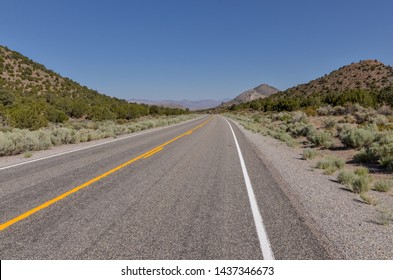 Great Basin Highway Near Caliente, Lincoln County, Nevada, USA