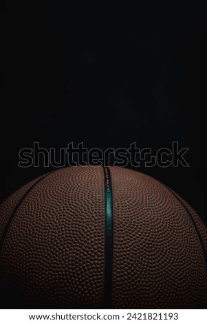 The great basketbol Ball look good in dark with Black background