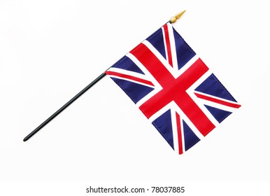 Great Britain British Flag On Pole