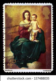 GREAT BRITAIN - CIRCA 1968: A Stamp Printed In The Great Britain Shows Madonna And Child, By Bartolome Esteban Murillo, Circa 1968