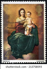 GREAT BRITAIN - CIRCA 1968: A Stamp Printed In The Great Britain Shows Madonna And Child, By Bartolome Esteban Murillo, Circa 1968