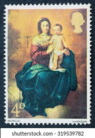 GREAT BRITAIN - CIRCA 1968: A Stamp Printed In The Great Britain Shows Madonna And Child, By Bartolome Esteban Murillo, Circa 1968