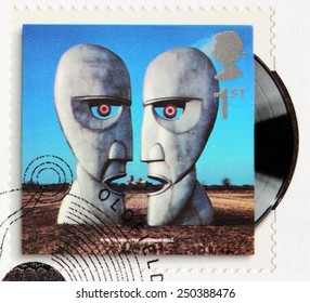 GREAT BRITAIN - CIRCA 2010: A stamp printed by GREAT BRITAIN shows Pink Floyd album The Division Bell (1994) cover, circa 2010.