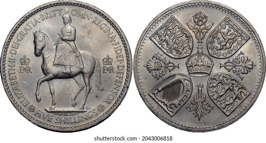 Great Britain Elizabeth II Coronation Crown 1953 UNC 