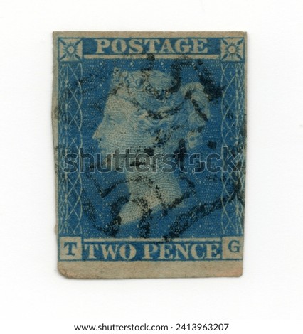 Great Britain Postage stamps Blue Penny