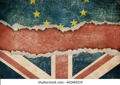 Great Britain withdrawal from European union brexit concept