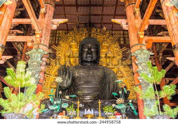 Great Buddha Daibutsuden Todaiji Temple Nara Stock Photo (Edit Now ...