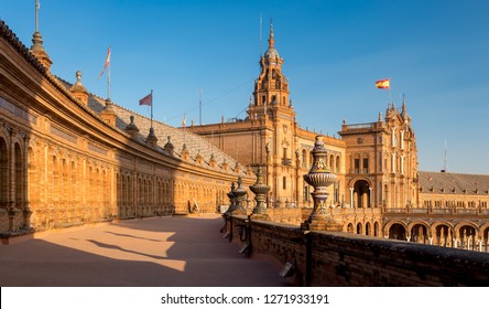 Great City Scape In Seville , Spain