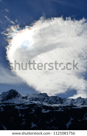 The mountain burns Alps