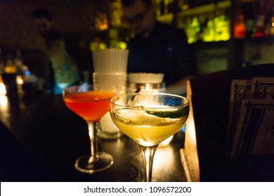 A Great Cocktail At A Speak Easy In Paris, France