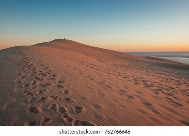 The Great Dune Of Pilat At Sunset