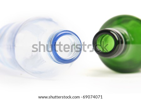great dynamic macro of bottles