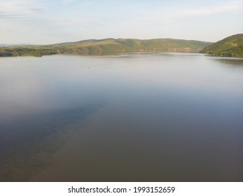 The Great European River Danube. Aerial Photography. 