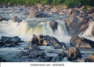 Great Falls On Potomac River In Virginia USA