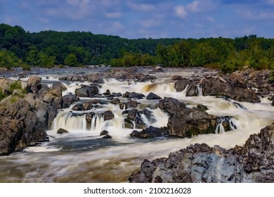 Great Falls Park On The Potomac River, Virginia