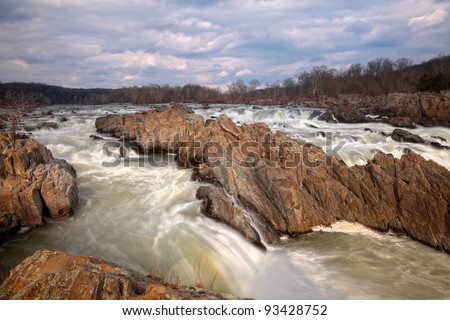 Great Falls Park, Virginia, USA (HDR composite)