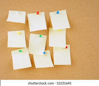 great image of notes pinned to a corkboard - Shutterstock ID 52231645
