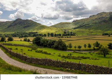 Great Langdale English Countryside Cumbria 