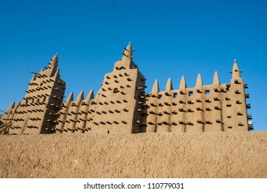 The Great Mosque Of Djenne, Mali, Africa.