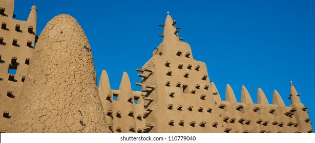 The Great Mosque Of Djenne, Mali, Africa.